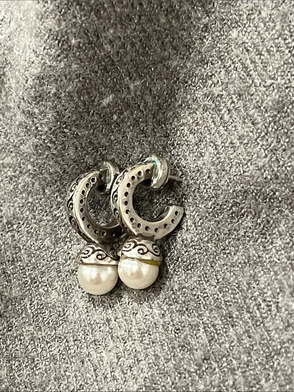 Brighton Mini Pearl Hoop Earrings
